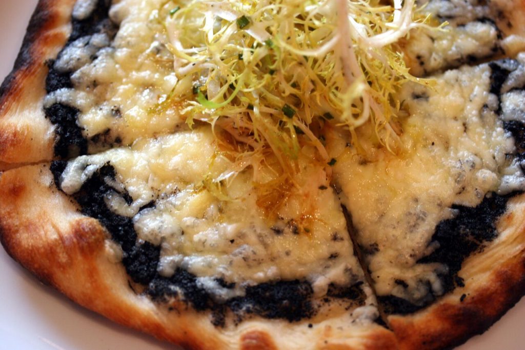 Black Truffle Pizza with Fontina Cheese